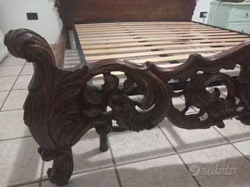 Letto antico stile barocco