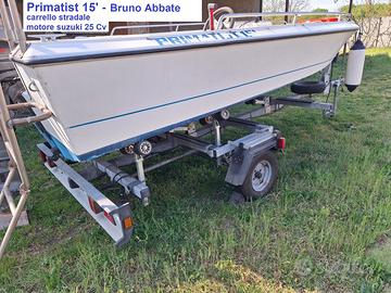 barca e carrello stradale