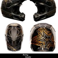 Casco FOX V4 CARBON ROCKSTAR TAGLIA S TOP DI GAMMA
