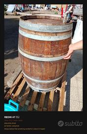botte di vino in legno 