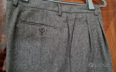 Pantalone uomo tg 50 lana 100%, fodera in cotone