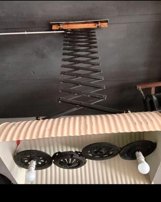 –2xxx lampadari industriali pantografo ferro legno
