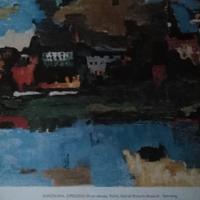 Litografia KOKOSCHKA, Dresda Città Nuova, 1922