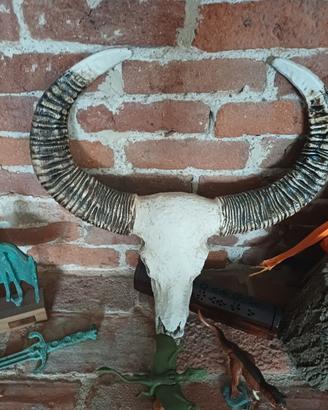 testa bufalo in vetroresina 