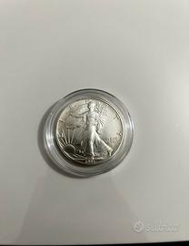 Dollaro americano “silver eagle” in Argento