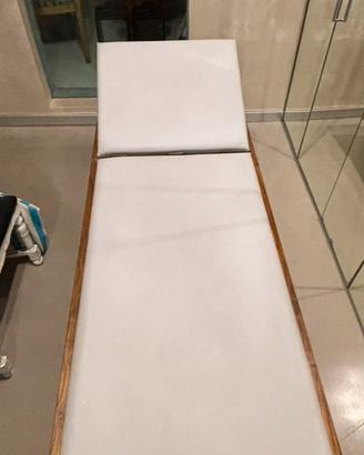 Lettino medico legno vintage
