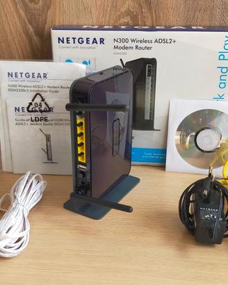 Modem/Router Netgear N300 WirelessADSL2+