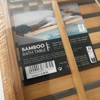 Tavolo bamboo per vasca