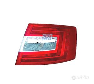 FANALE DX SKODA OCTAVIA 4P 13-17 BIANCO ROSSO