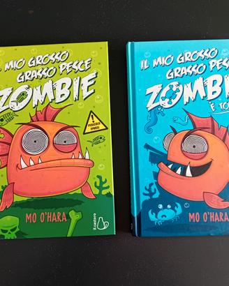 2 libri Il mio grosso grasso pesce zombie 1 e 2 (è
