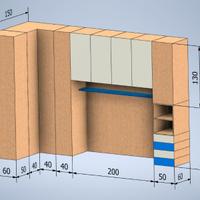 Camera a ponte con piccola cabina armadio