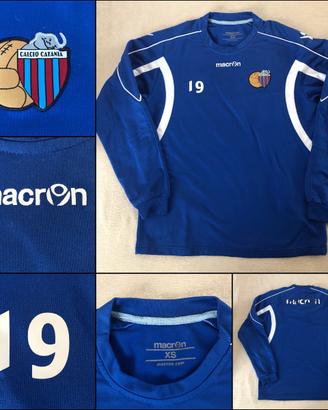 FELPA ALLENAMENTO CALCIO CATANIA MACRON TG XS N.19