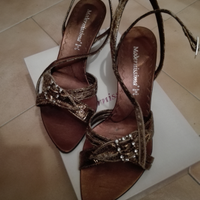 Sandali color bronzo