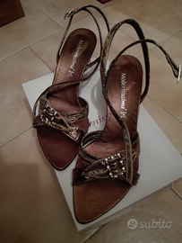 Sandali color bronzo