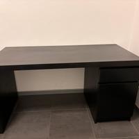 Scrivania ikea malm nera
