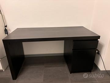 Scrivania ikea malm nera