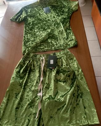 tuta in pile Uomo  color Pistacchio 💚