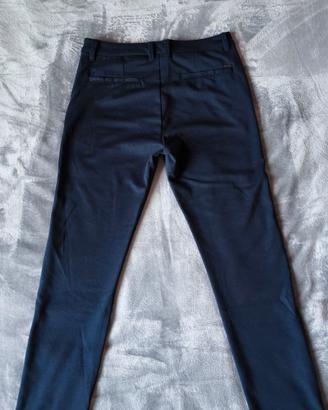 Pantalone Blu Scuro Lungo Elegante 
