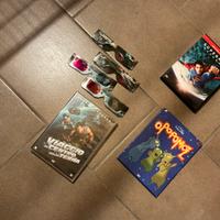 3 DVD con occhiali da vendere in blocco