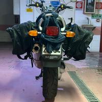 Borse laterali da moto morbide estendibili