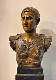 Busto in bronzo Giulio cesare 70 cm