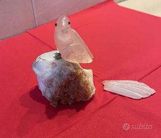 Tucano in quarzo rosa