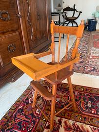 Seggiolone giocattolo per bambole vintage