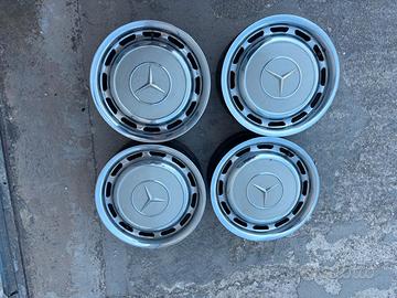 4 CERCHI +BORCHIE 14" MERCEDES ANNI '70 W123 240D