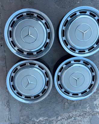 4 CERCHI +BORCHIE 14" MERCEDES ANNI '70 W123 240D