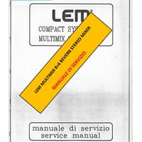 manuale istruzioni servizio mixer LEM Multimix 8-6