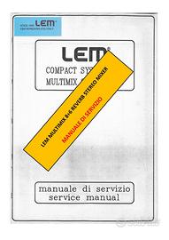 manuale istruzioni servizio mixer LEM Multimix 8-6