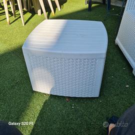 divanetto con poltrone esterno 