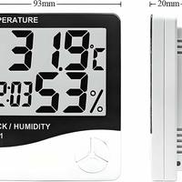Termometro orologio digitale interno igrometro