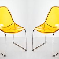 Sedie Pedrali in policarbonato e acciaio