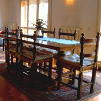 Tavolo rustico massello + 6 sedie arte povera