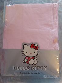 Parure letto singolo rosa-Bambina Hello Kitty - Sa