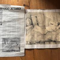 Litografia ugo attardi vintage originale