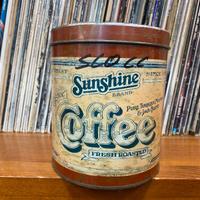 Barattolo in latta vintage sunshine brand coffee f