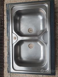 Lavello due bocche acciaio inox Franke