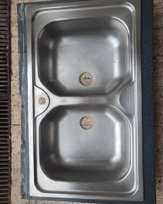Lavello due bocche acciaio inox Franke