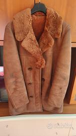 cappotto camoscio Shearling