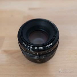 Canon 50 mm f 1.4 attacco EF