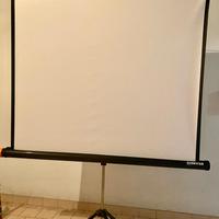 Telo schermo x proiettore portatile con treppiede
