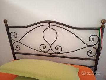 letto una piazza e mezza con rete e materasso 