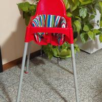 sedia rossa ikea bambino 