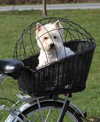 Cesta da bici Trixie con griglia per cani