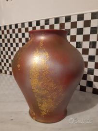 grande vaso in porcellana dipinto a mano 