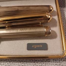 Penne stilo argento cofanetto 