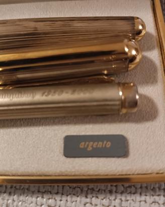 Penne stilo argento cofanetto 