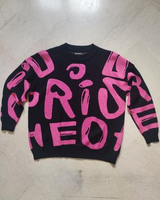 Pullover con strass 